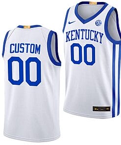 Custom Kentucky Wildcats Jersey Name and Number College Basketball White Elite 2022-23