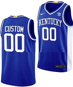 Custom Kentucky Wildcats Jersey Name and Number College Basketball 2022-23 Royal Throwback