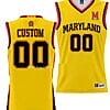 Custom Maryland Terrapins Jersey NIL Pick-A-Player College Basketball Gold
