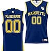 Custom Marquette Golden Eagles Jersey Name and Number College Basketball NIL Pick-A-Player Blue