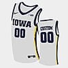 Custom Iowa Hawkeyes Jersey Name and Number College Basketball White