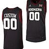 Custom Oklahoma Sooners Jersey Name and Number College Basketball Anthracite