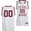 Custom Texas A&M Aggies Jersey Name and Number College Basketball Retro White