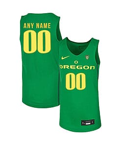 Custom Oregon Ducks Jersey College Basketball Name and Number Elite Green