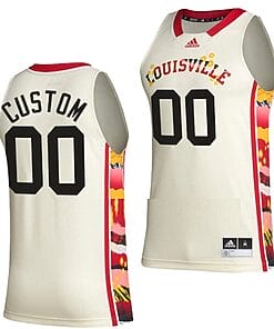 Custom Louisville Cardinals Jersey Name and Number College Basketball BHE Honoring White
