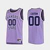 Custom Kansas State Wildcats Jersey Name And Number College Basketball Purple