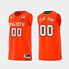 Custom Miami Hurricanes Jersey Name and Number College Basketball Swingman Orange