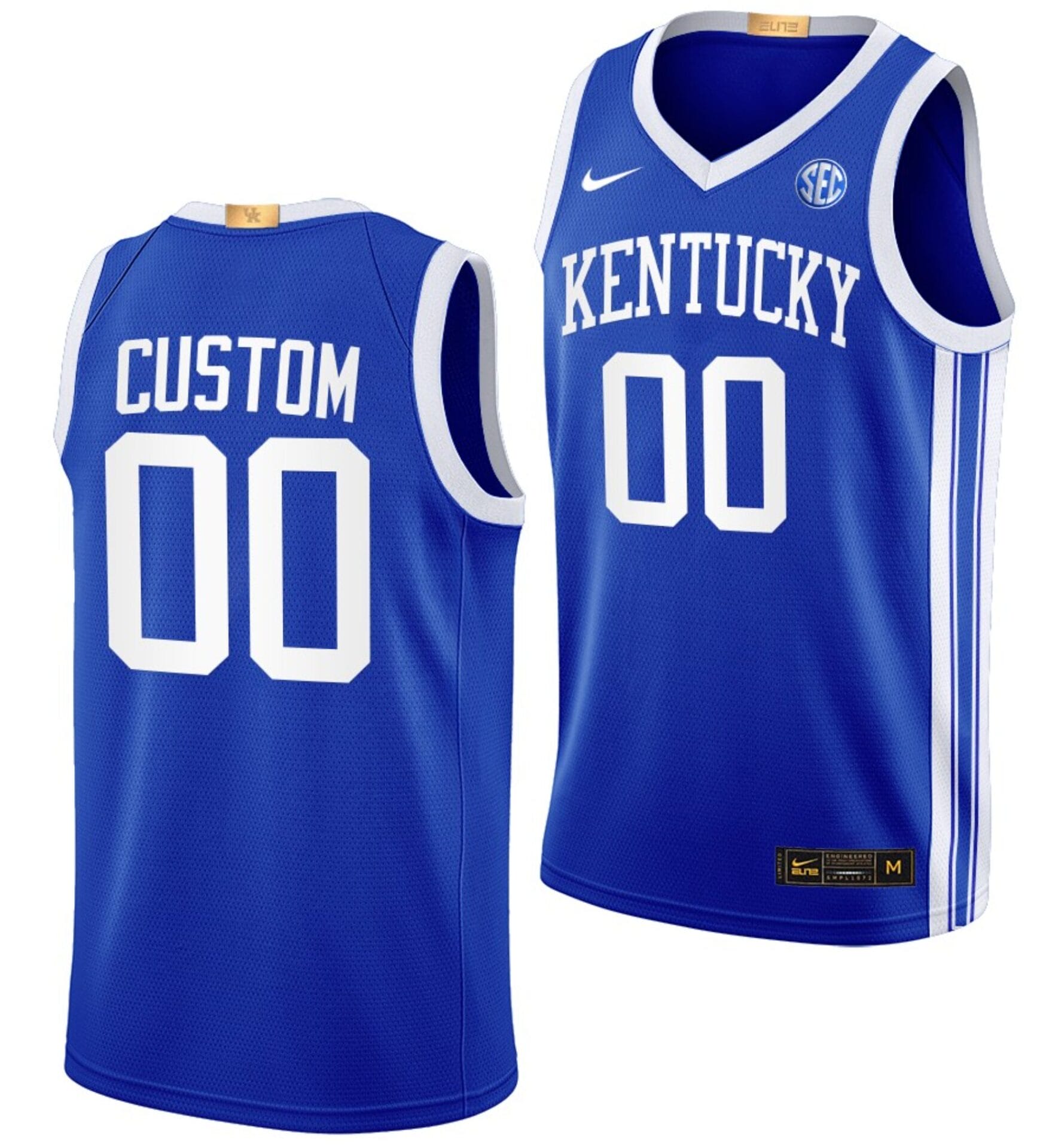 Custom Kentucky Wildcats Jersey Name and Number College Basketball Blue Away 2022-23