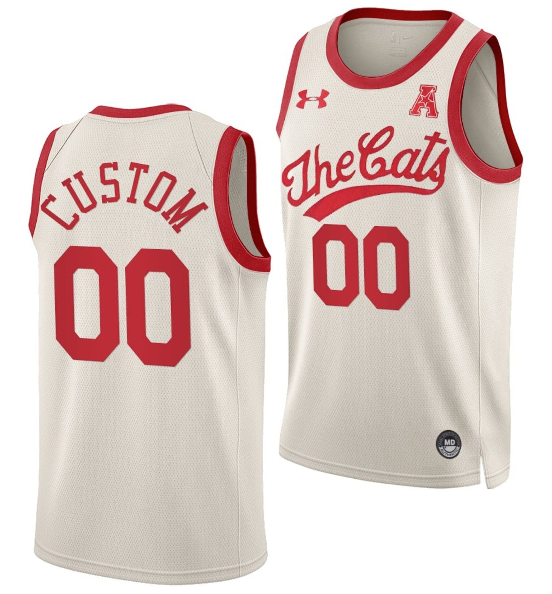 Custom Cincinnati Bearcats Jersey Name and Number College Basketball Throwback White