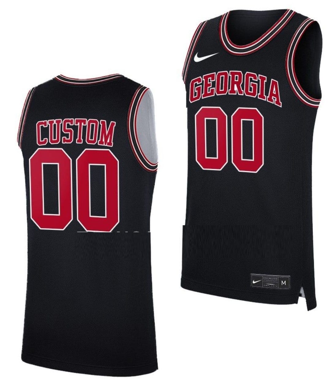 Custom Georgia Bulldogs Jersey College Basketball Throwback Black