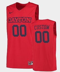 Custom Dayton Flyers Jersey Name and Number College Basketball Red