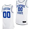 Custom Memphis Tigers Jersey Name and Number College Basketball White Retro