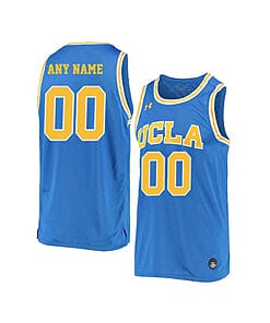 Custom UCLA Bruins Jersey College Basketball Name and Number Elite Blue Retro