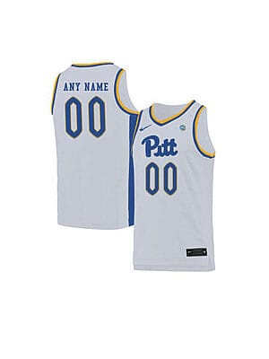 Custom Pittsburgh Panthers Jersey College Basketball Name and Number Elite White