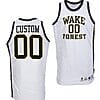 Custom Wake Forest Demon Deacons Jersey Name and Number College Basketball Throwback White