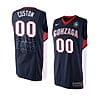 Custom Gonzaga Bulldogs Basketball Jersey College Name and Number Black Final Four Patch