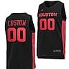 Custom Houston Cougars Jersey Name and Number College Basketball Black Commemorative Classic