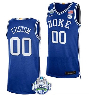 Custom Duke Blue Devils Jersey Champs College Basketball Royal