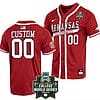 Custom Arkansas Razorbacks Jersey Baseball Name and Number NCAA 2022 College World Series Cardinal