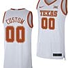 Custom Texas Longhorns Jersey College Basketball White Limited