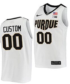 Custom Purdue Boilermakers Jersey College Basketball Replica White