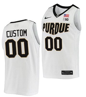 Custom Purdue Boilermakers Jersey College Basketball Replica White