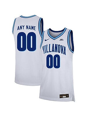 Custom Villanova Wildcats Jersey College Basketball Name and Number Elite White