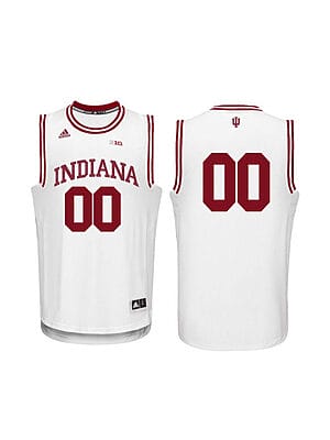 Custom Indiana Hoosiers Jersey College Basketball Name and Number Road White