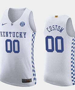 Custom Kentucky Wildcats Jersey Name and Number College Basketball White