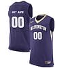Custom Washington Huskies Jersey College Basketball Name and Number Purple Style
