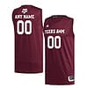 Custom Texas A&M Aggies Jersey College Basketball Name and Number Red