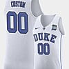 Custom Duke Blue Devils Jersey Final-Four College Basketball White