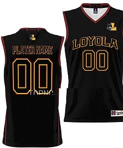 Custom Loyola Chicago Ramblers Jersey Name and Number College Basketball NIL Pick-A-Player Black