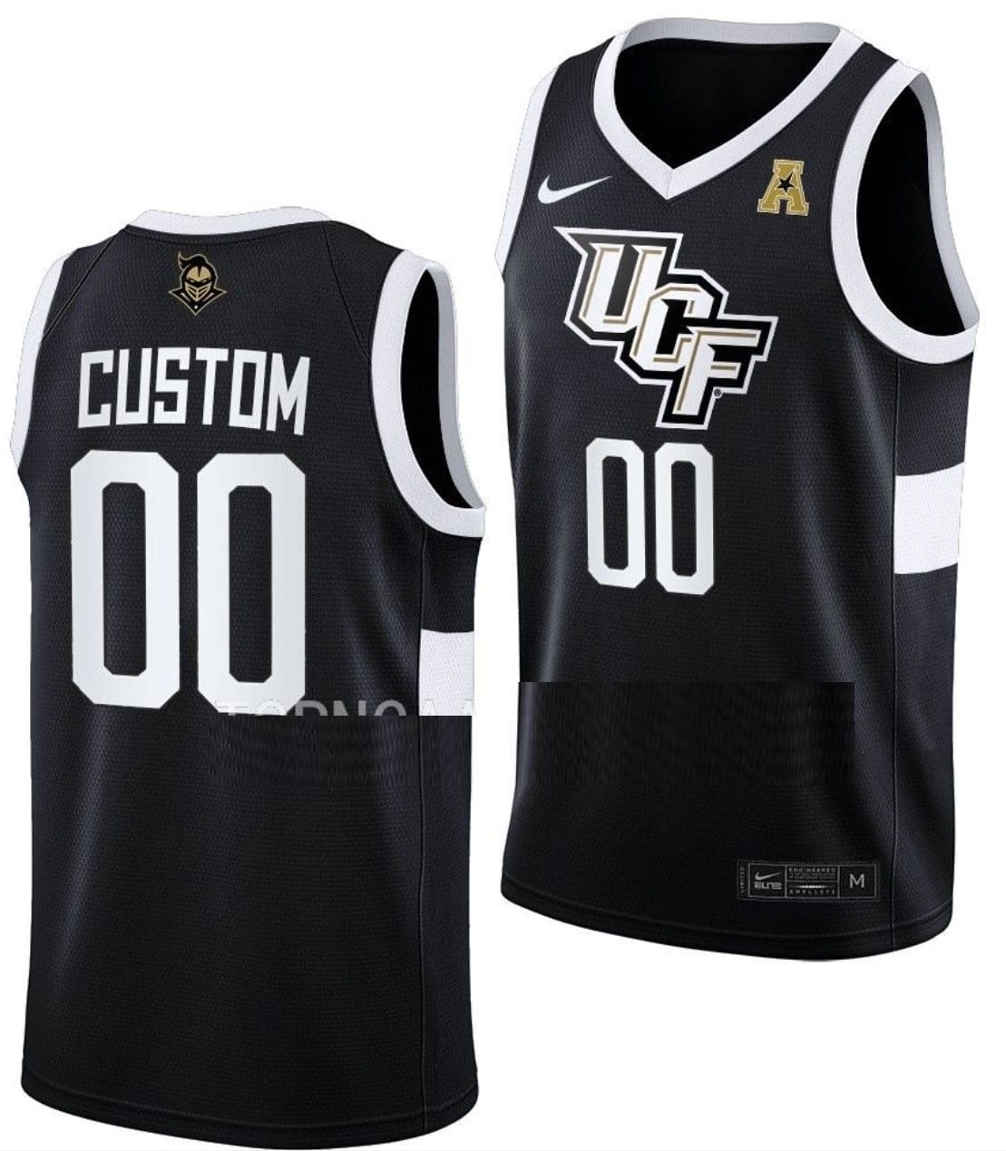 Custom UCF Knights Jersey College Basketball Away Black