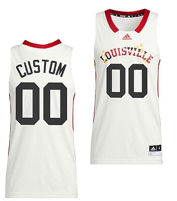 Custom Louisville Cardinals Jersey Name and Number College Basketball Honoring White