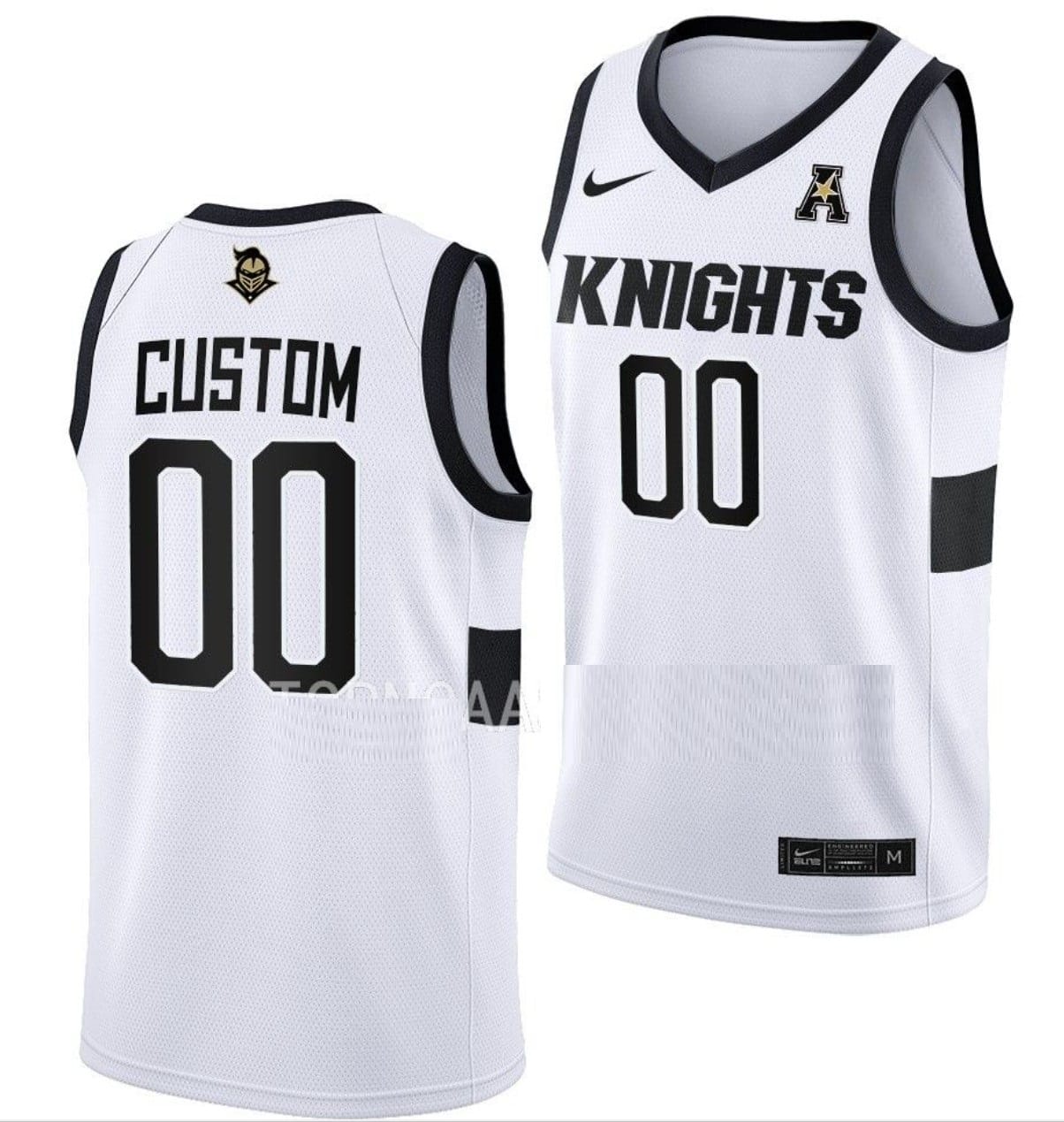Custom UCF Knights Jersey College Basketball White Home