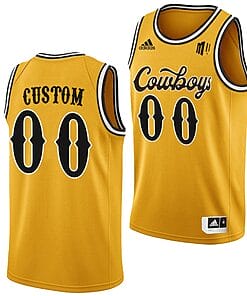 Custom Wyoming Cowboys Basketball Jersey