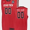 Custom Texas Tech Jersey Red Raiders Name and Number College Basketball 2019 Final Four Red