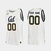 Custom California Golden Bears Jersey Name and Number College Basketball White