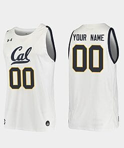 Custom California Golden Bears Jersey Name and Number College Basketball White