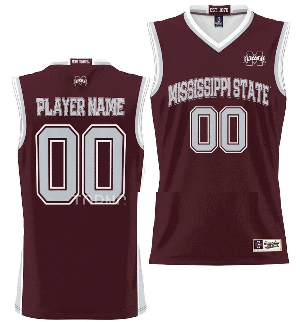 Custom Mississippi State Bulldogs Jersey Name and Number College Basketball NIL Pick-A-Player Maroon