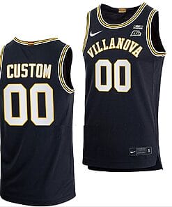 Custom Villanova Wildcat Jersey Name and Number College Basketball Navy 70s Retro