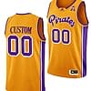 Custom ECU Pirates Jersey Name and Number College Basketball Gold