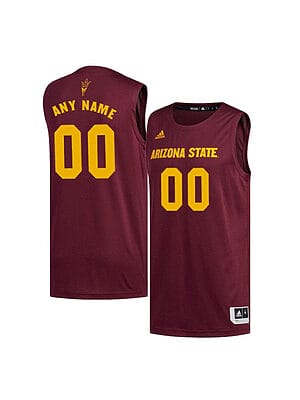Custom Arizona State Sun Devils Jersey College Basketball Name and Number Maroon