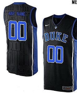 Custom Duke Blue Devils Jersey College Basketball Name and Number Elite Black
