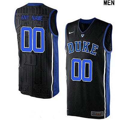 Custom Duke Blue Devils Jersey College Basketball Name and Number Elite Black