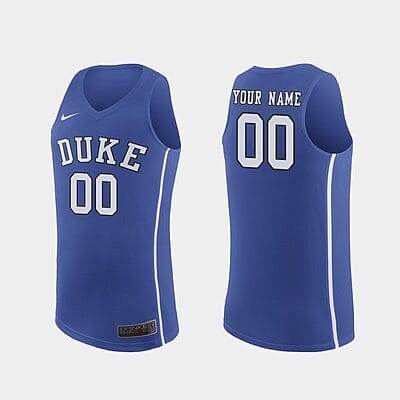 Custom Duke Blue Devils Jersey Name, Number College Basketball Royal