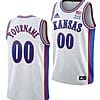 Custom Kansas Jayhawks Jersey College Basketball White 1990s Throwback
