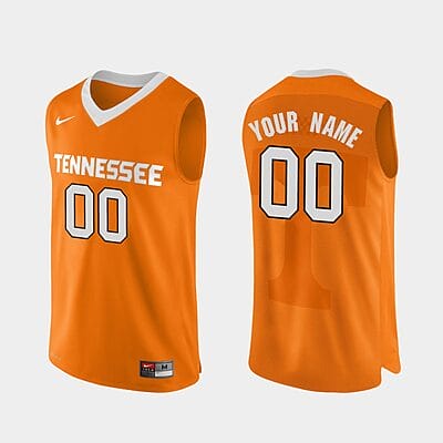Custom Tennessee Vols Jersey Name and Number College Basketball Orange
