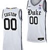 Custom Duke Blue Devils Jersey Cameron Brotherhood College Basketball White